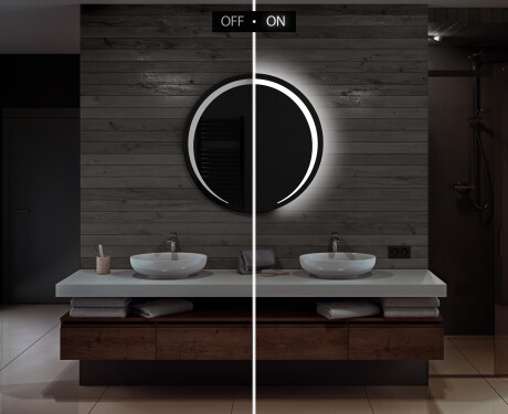 Moderne badkamer spiegel met led verlichting L98 #5