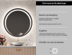 Moderne badkamer spiegel met led verlichting L98 #6