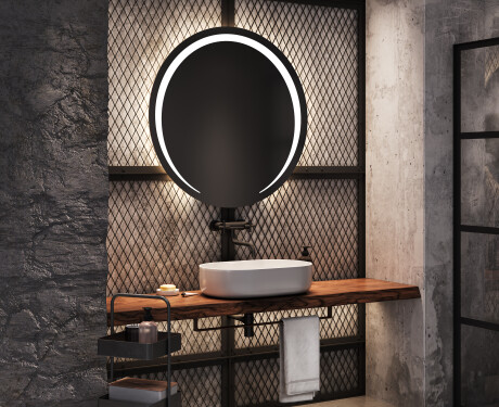 Moderne badkamer spiegel met led verlichting L98 #8