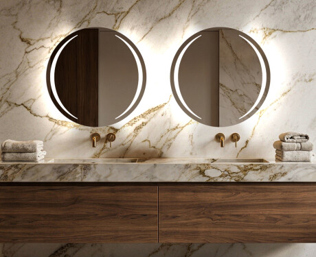 Moderne badkamer spiegel met led verlichting L99