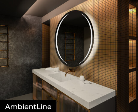 Moderne badkamer spiegel met led verlichting L99 #3