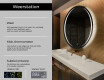 Moderne badkamer spiegel met led verlichting L99 #2