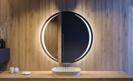 Moderne badkamer spiegel met led verlichting L99