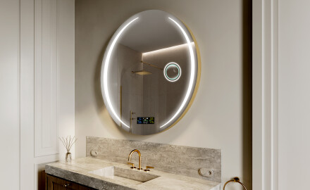 Moderne badkamer spiegel met led verlichting L99