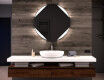 Moderne badkamer spiegel met led-verlichting L114