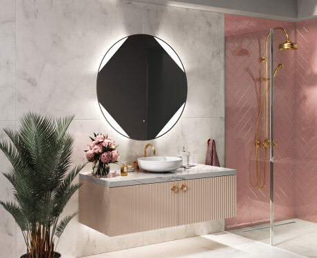 Moderne badkamer spiegel met led-verlichting L114 #10