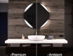 Moderne badkamer spiegel met led-verlichting L114 #1