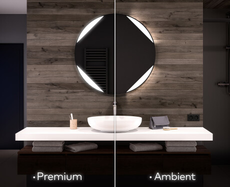 Moderne badkamer spiegel met led-verlichting L114 #1