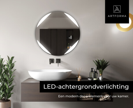 Moderne badkamer spiegel met led-verlichting L114 #5