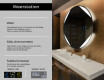 Moderne badkamer spiegel met led-verlichting L114 #2