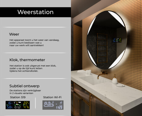 Moderne badkamer spiegel met led-verlichting L114 #2