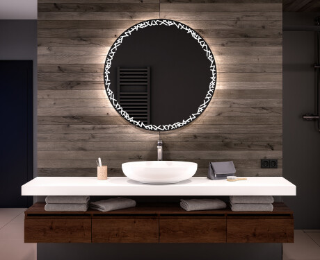 Moderne badkamer spiegel met led-verlichting L115