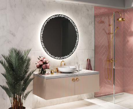Moderne badkamer spiegel met led-verlichting L115 #10