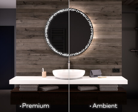 Moderne badkamer spiegel met led-verlichting L115 #1