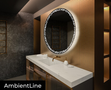 Moderne badkamer spiegel met led-verlichting L115 #3