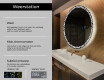 Moderne badkamer spiegel met led-verlichting L115 #2