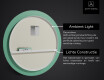Moderne badkamer spiegel met led-verlichting L115 #3