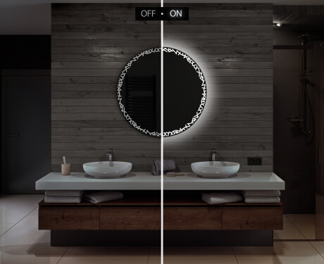 Moderne badkamer spiegel met led-verlichting L115 #5