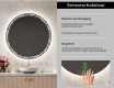 Moderne badkamer spiegel met led-verlichting L115 #6