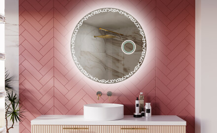 Moderne badkamer spiegel met led-verlichting L115