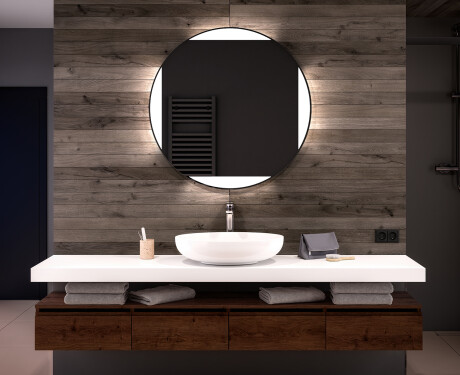 Moderne badkamer spiegel met led-verlichting L116