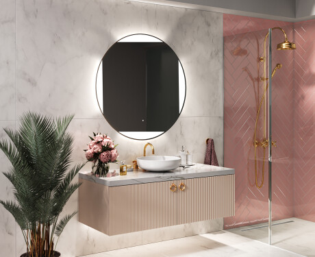 Moderne badkamer spiegel met led-verlichting L116 #10