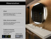 Moderne badkamer spiegel met led-verlichting L116 #2