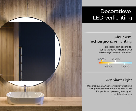 Moderne badkamer spiegel met led-verlichting L116 #4
