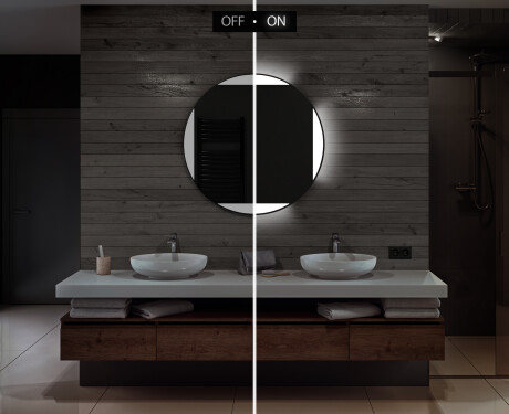 Moderne badkamer spiegel met led-verlichting L116 #5