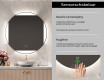 Moderne badkamer spiegel met led-verlichting L116 #6