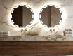 Moderne badkamer spiegel met led-verlichting L117