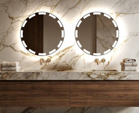 Moderne badkamer spiegel met led-verlichting L117