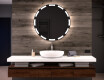 Moderne badkamer spiegel met led-verlichting L117