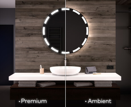 Moderne badkamer spiegel met led-verlichting L117