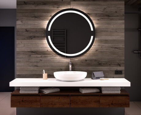 Moderne badkamer spiegel met led-verlichting L118
