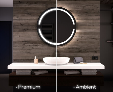 Moderne badkamer spiegel met led-verlichting L118