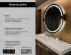 Moderne badkamer spiegel met led-verlichting L118 #2