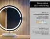 Moderne badkamer spiegel met led-verlichting L118 #4