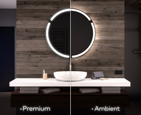 Moderne badkamer spiegel met led-verlichting L119