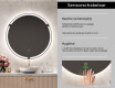 Moderne badkamer spiegel met led-verlichting L119 #6