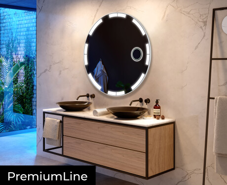Moderne badkamer spiegel met led-verlichting L120 #4