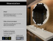 Moderne badkamer spiegel met led-verlichting L120 #2