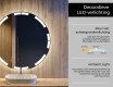 Moderne badkamer spiegel met led-verlichting L120 #4