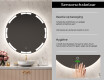 Moderne badkamer spiegel met led-verlichting L120 #6