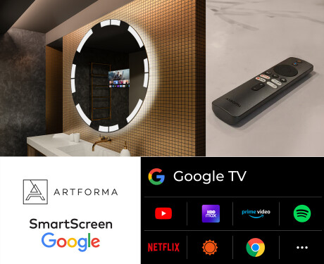 Moderne badkamer spiegel met led-verlichting L120 #8