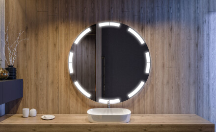 Moderne badkamer spiegel met led-verlichting L120