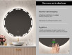 Moderne badkamer spiegel met led-verlichting L121 #6