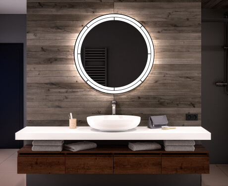 Moderne badkamer spiegel met led-verlichting L122
