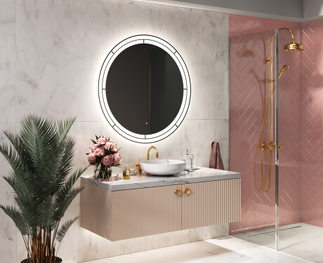 Moderne badkamer spiegel met led-verlichting L122 #10