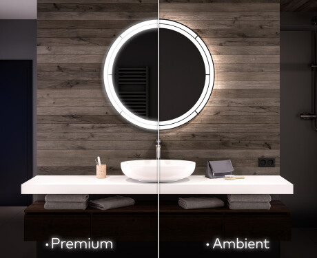Moderne badkamer spiegel met led-verlichting L122 #1